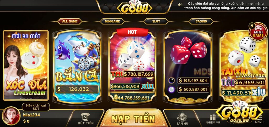 Cổng game Go88 có gì hấp dẫn? Giới thiệu ưu điểm của cổng game Go88