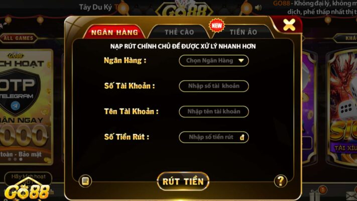 Hướng Dẫn Rút Tiền Go88 Đơn Giản và Nhanh Chóng 2 Hướng dẫn rút tiền Go88 siêu tốc