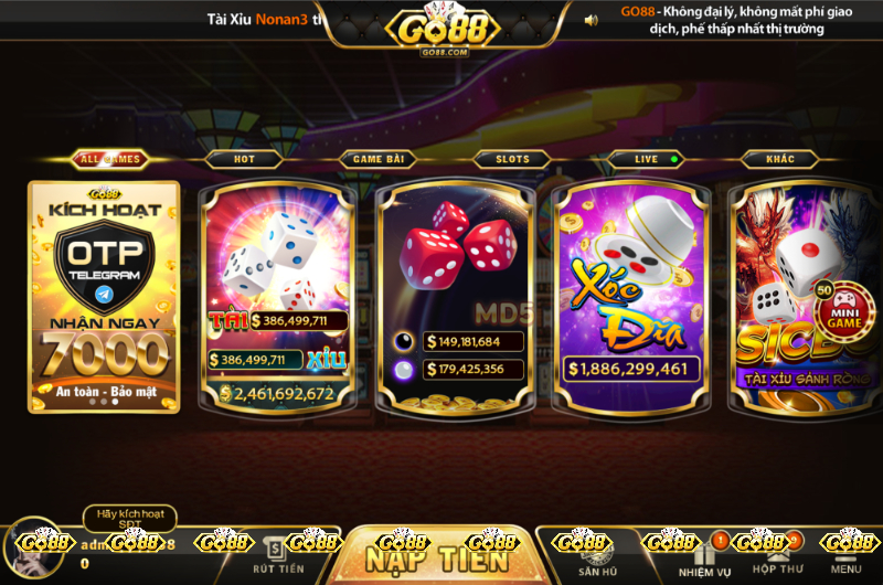 Trải nghiệm thú vị với game tài xỉu go88 1 Trải nghiệm thú vị với game tài xỉu go88